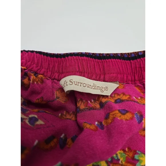 Soft Surroundings Marguerite Maxi Skirt Boho Paisley Rayon Elastic XS - Picture 4 of 7